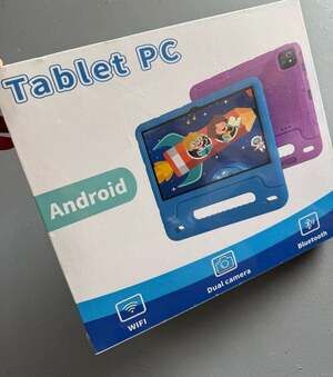 Sealed Android Tablet PC Kids Educational Learning Device In Blue Case